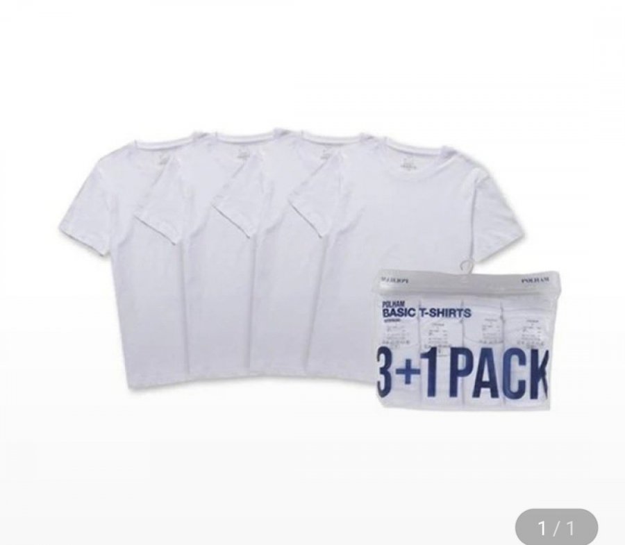 [지마켓] 폴햄 순면 기본 무지 반팔 티셔츠 4PACK (유클 12,690원/2세트이상무료)10