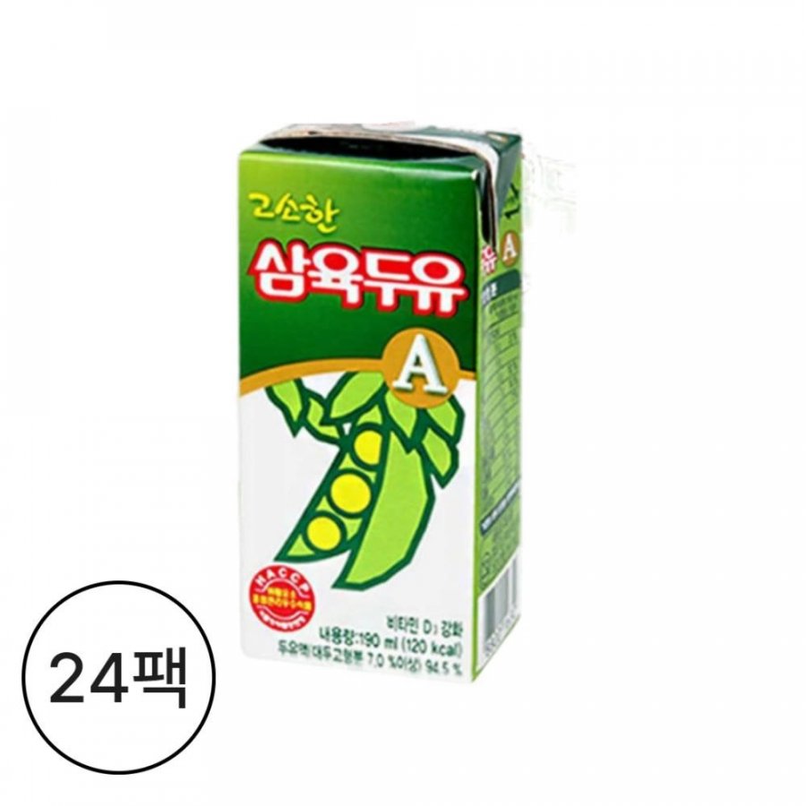 [네이버] 삼육두유 고소한 두유 A 190ml x 24팩 (9,900원 / 무배)13