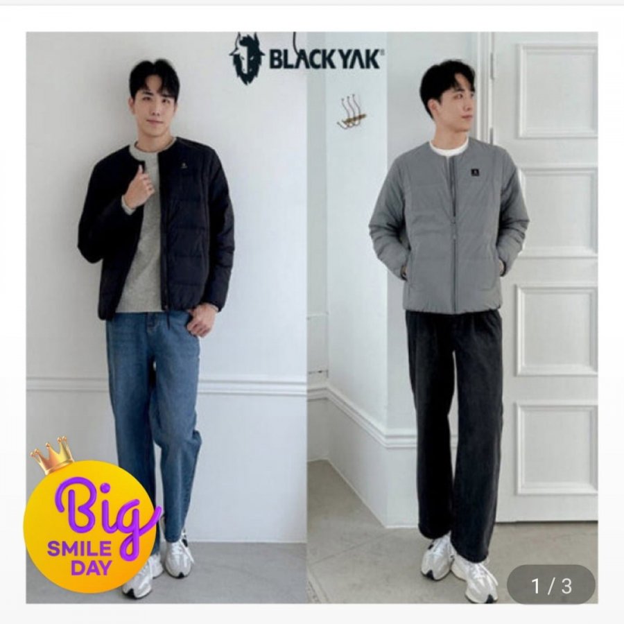 [지마켓] 블랙야크 남성 데일리 라운드넥 구스다운 L루나U넥다운자켓 (63,960원/무료)