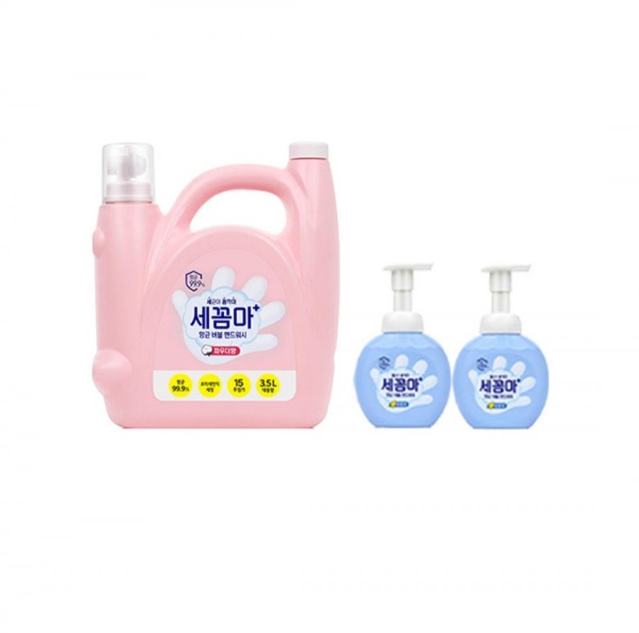 [11번가] 세균아꼼짝마 핸드워시 3.5L 파우더향+공병2개 (14,900원/무료)4