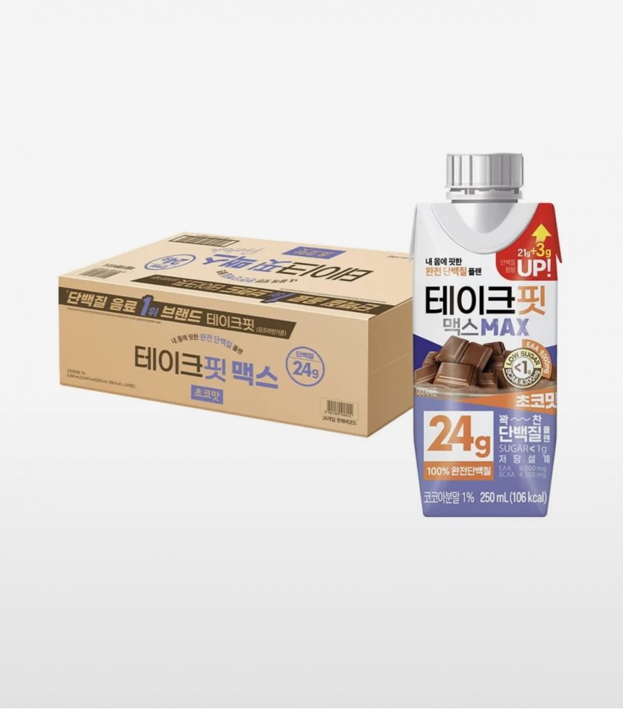 [무신사] 테이크핏 맥스 프로틴 초코맛 24개입 (24,240원/무료)6
