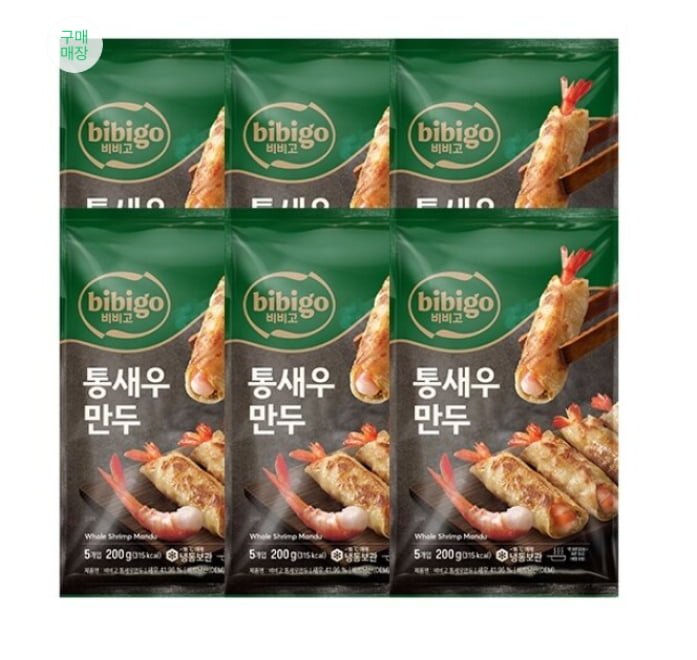 [지마켓] CJ 비비고 통새우만두 200g x 6개 + 사은품 리유저블 파티컵 (삼성,농협,비씨 24,320원/무료)1