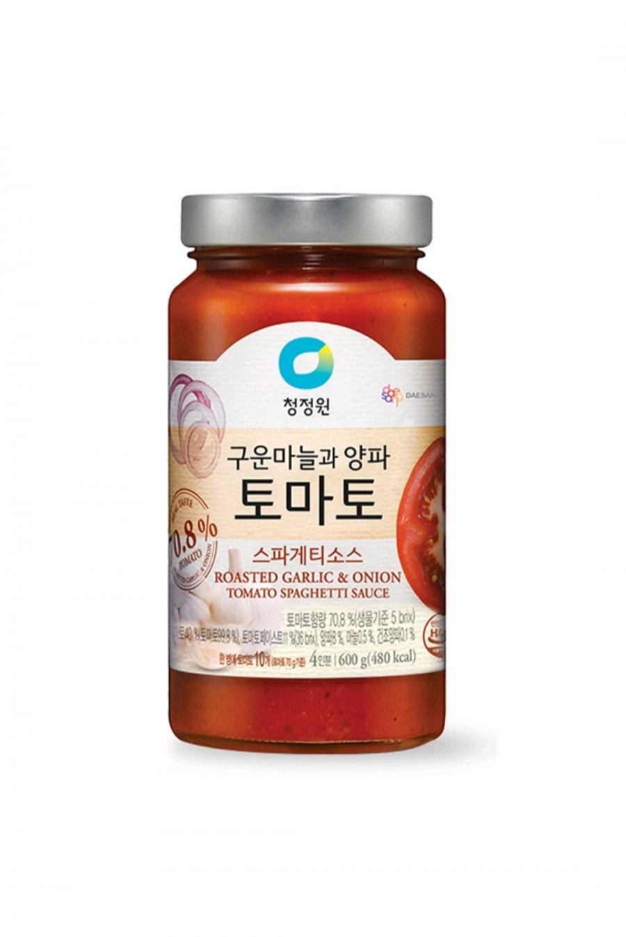 [쿠팡] 청정원 구운마늘과 양파 토마토 스파게티소스, 600g, 1개 (3,980원/와우무료배송)